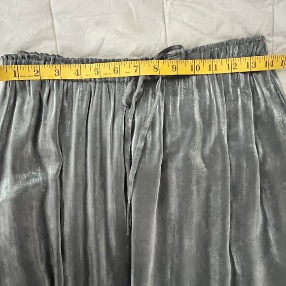 Jessica McClintock Gunne Sax Skirt Jr Size 13 28 Silver Metallic Vintage 80s - Picture 4 of 7